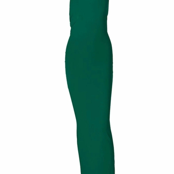 Chic One-Shoulder Green Dress - Picture 6 of 6